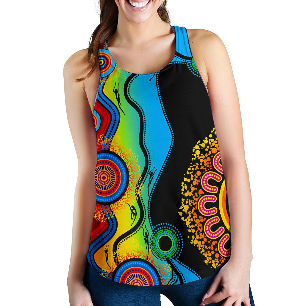 Racerback Tank - Aboriginal Tank Blue Dream - Women - Vibe Hoodie