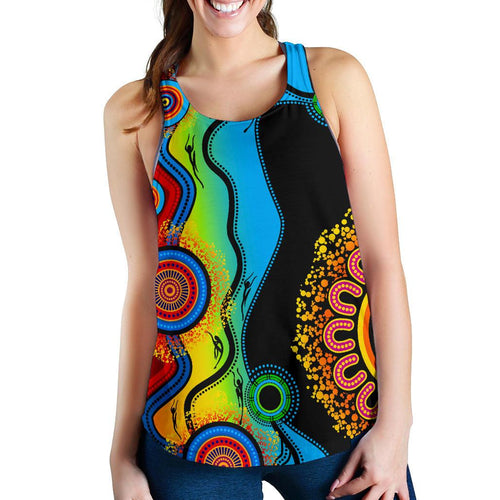 Racerback Tank - Aboriginal Tank Blue Dream - Women - Vibe Hoodie