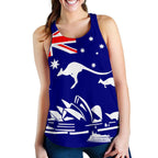 Racerback Tank - Sydney Opera Tank Top Kangaroo Aus Flag - Women - Vibe Hoodie