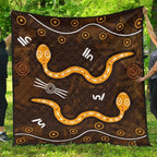 aboriginal-premium-quilt-indigenous-snake-hand-brown-color-1