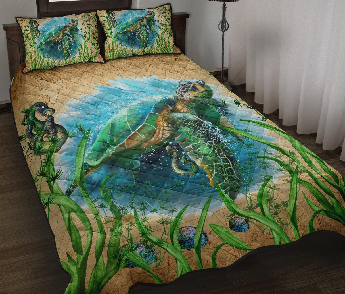new-zealand-quilt-bed-set-turtle-manaia-maori-vintage