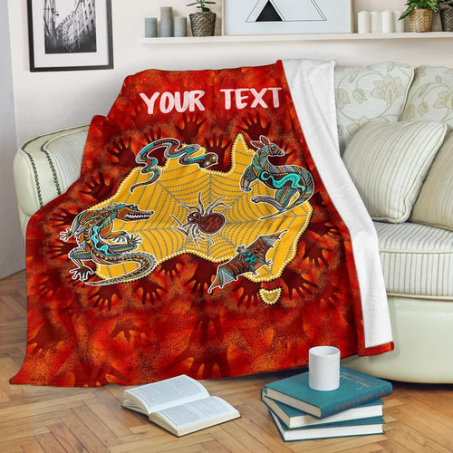 custom-aboriginal-premium-blanket-australia-map-hand-patterns-spider-web