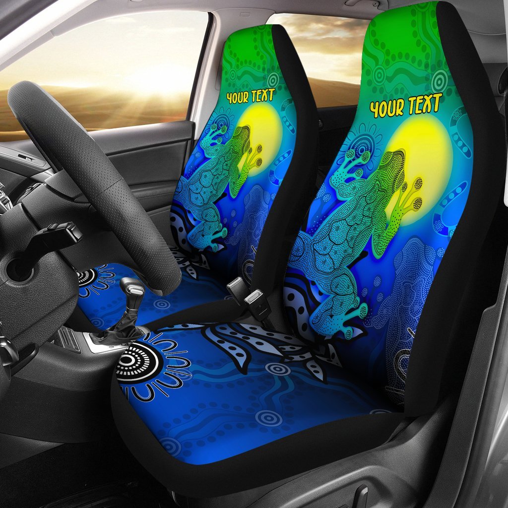 customaboriginal-car-seat-covers-indigenous-frog-blue