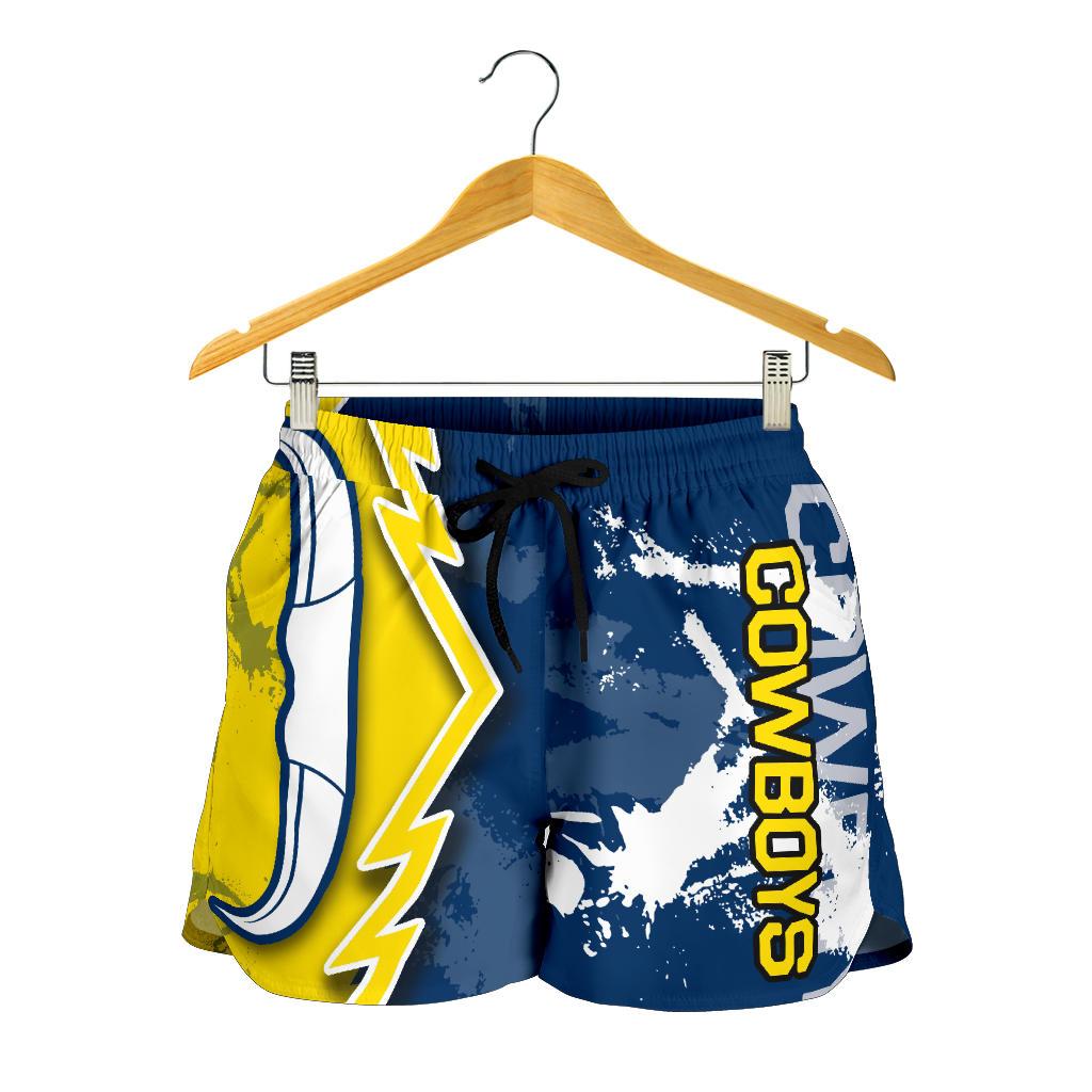 Cowboys All Over Print Women's Shorts - Vibe Hoodie