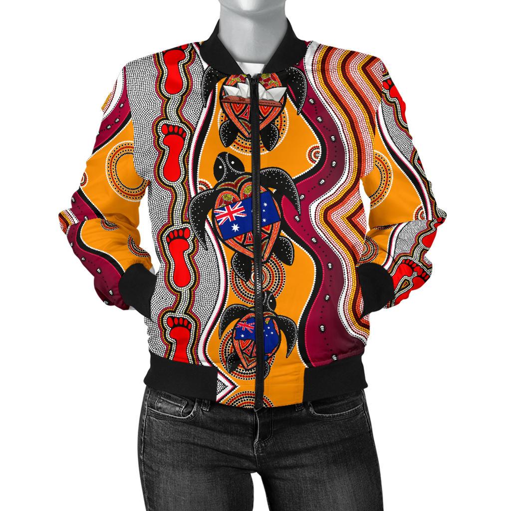 bomber-jacket-aboriginal-patterns-jacket-turtle-women