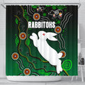 rabbitohs-shower-curtain-simple-indigenous