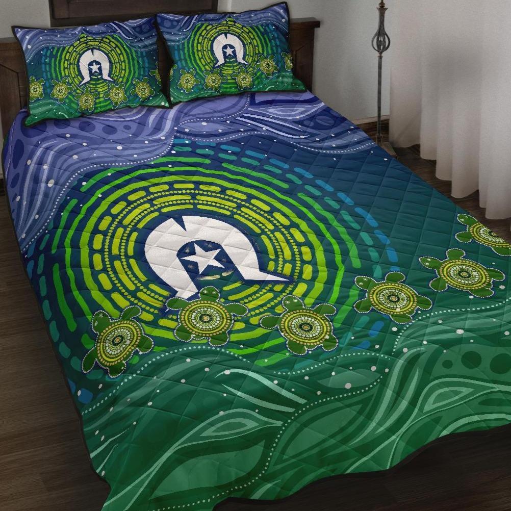 torres-strait-islanders-quilt-bed-set-aboriginal-turtle