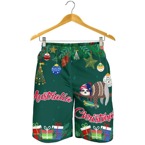christmas-mens-shorts-green-merry-christmas