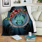 new-zealand-premium-blanket-polynesian-ohana-turtle-hibiscus-mother-son