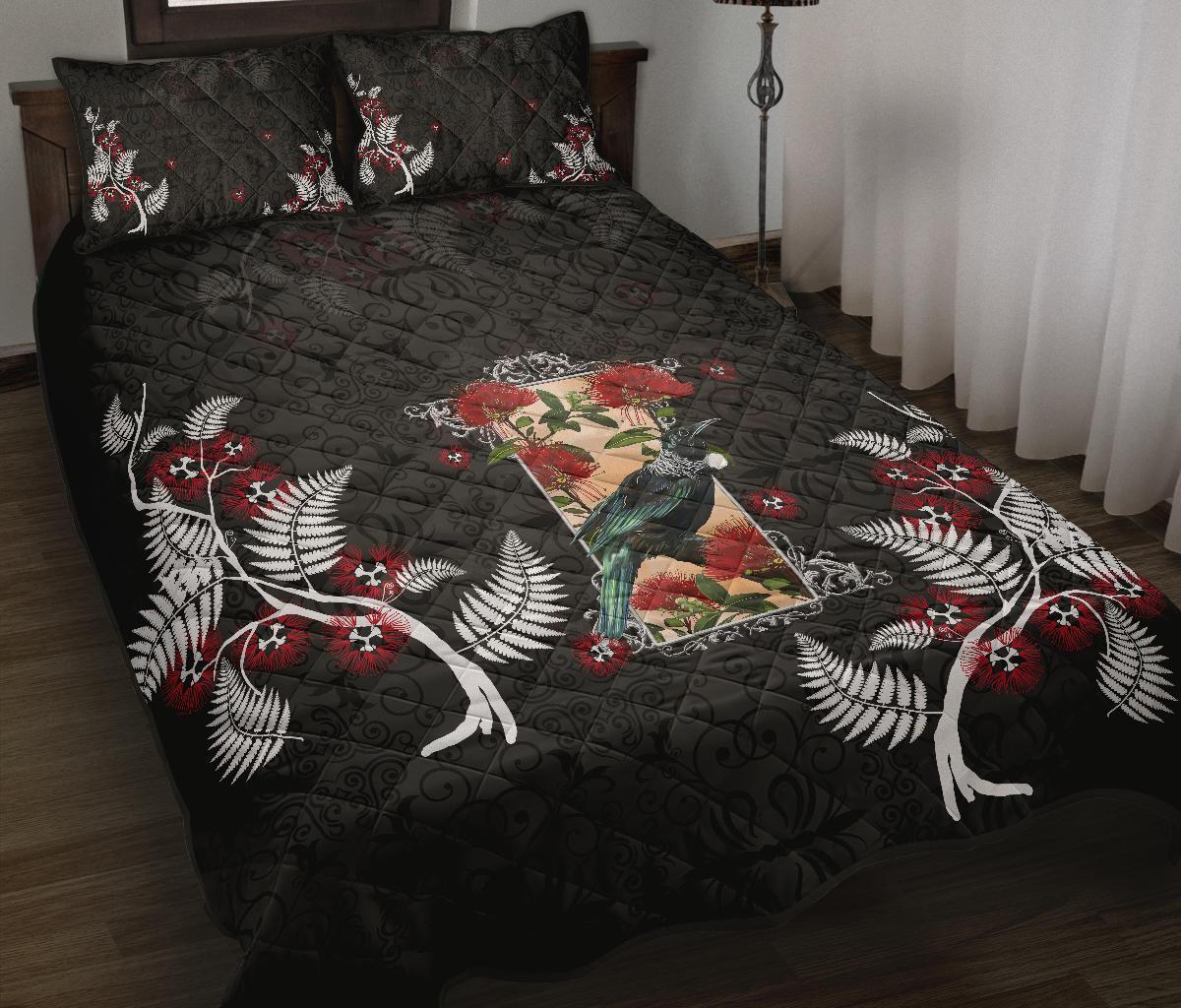 new-zealand-quilt-bed-set-tui-and-pohutukawa