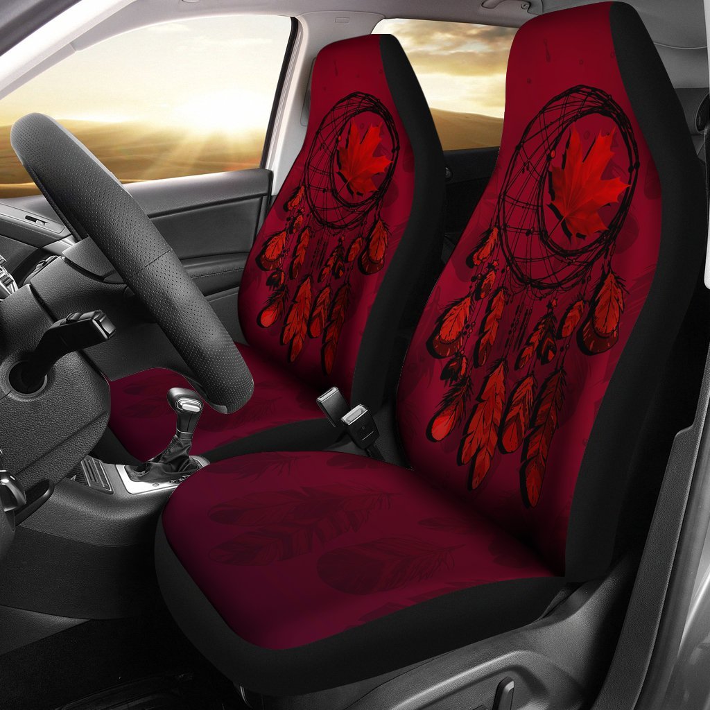 canada-maple-leaf-dreamcatcher-car-seat-covers