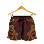 Aboriginal Shorts, Indigenous Dot Painting Women - Vibe Hoodie