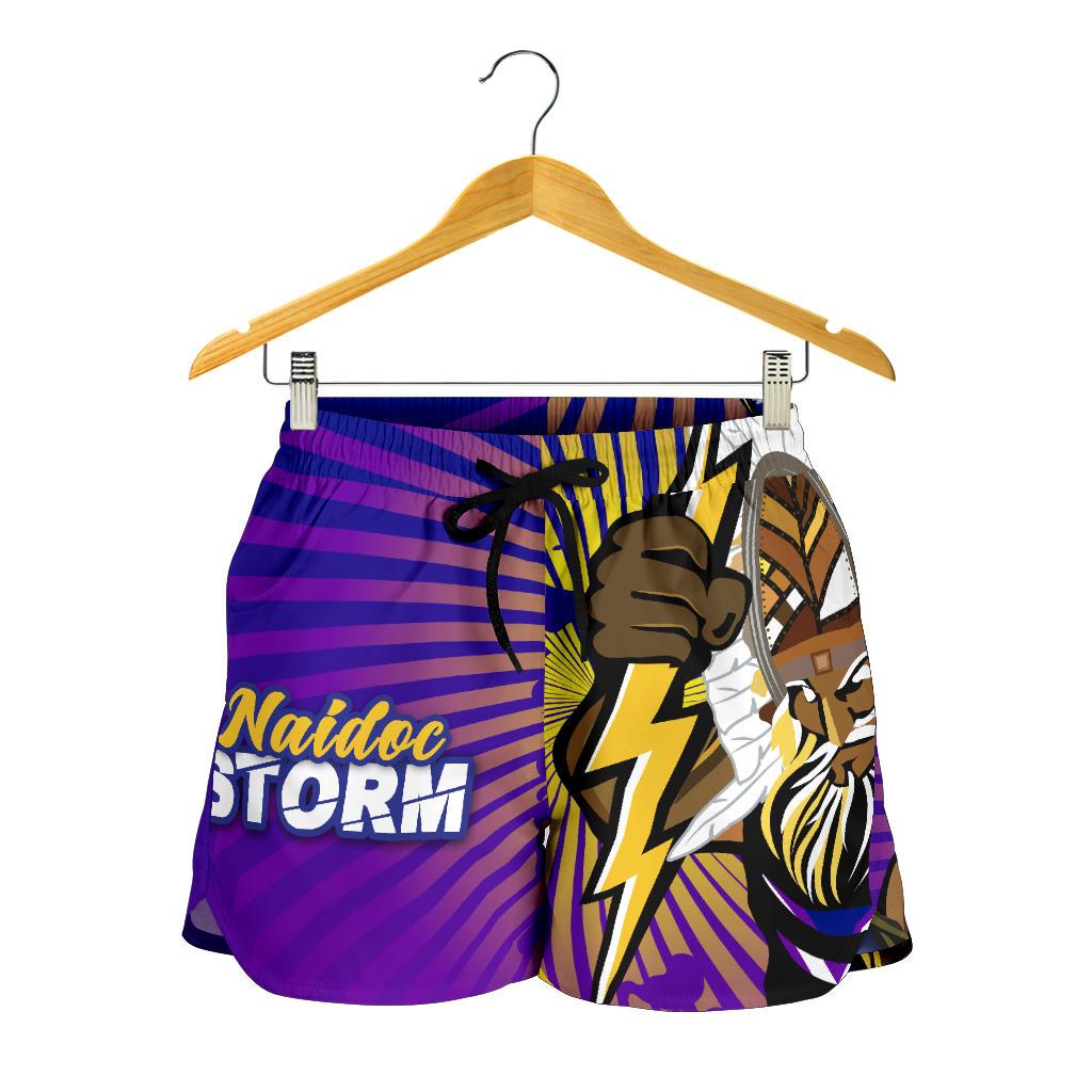 Storm Naidoc Week All Over Print Women's Shorts Indigenous Style - Vibe Hoodie