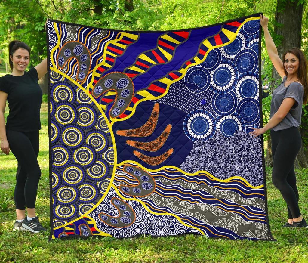 aboriginal-premium-quilt-australian-boomerang-dot-painting-art