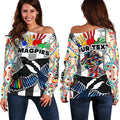 (Custom Personalised) Magpies Naidoc Week Women's Off Shoulder Sweater Collingwood Modern Style - Vibe Hoodie