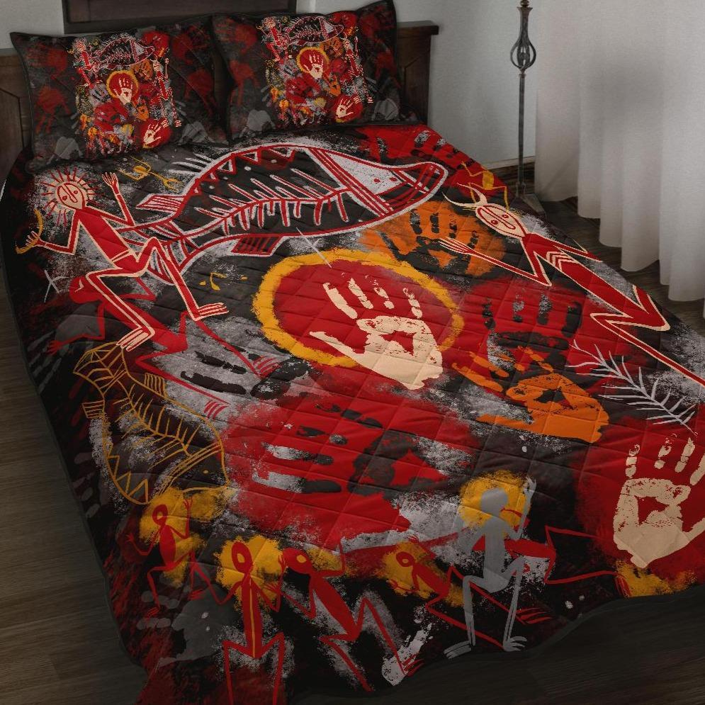 aboriginal-quilt-bed-set-indigenous-fish-hand-art