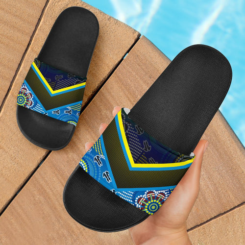 aboriginal-slide-sandals-dot-painting-indigenous-circle-patterns