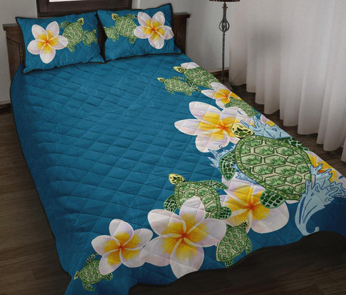 plumeria-sea-turtle-quilt-bed-set