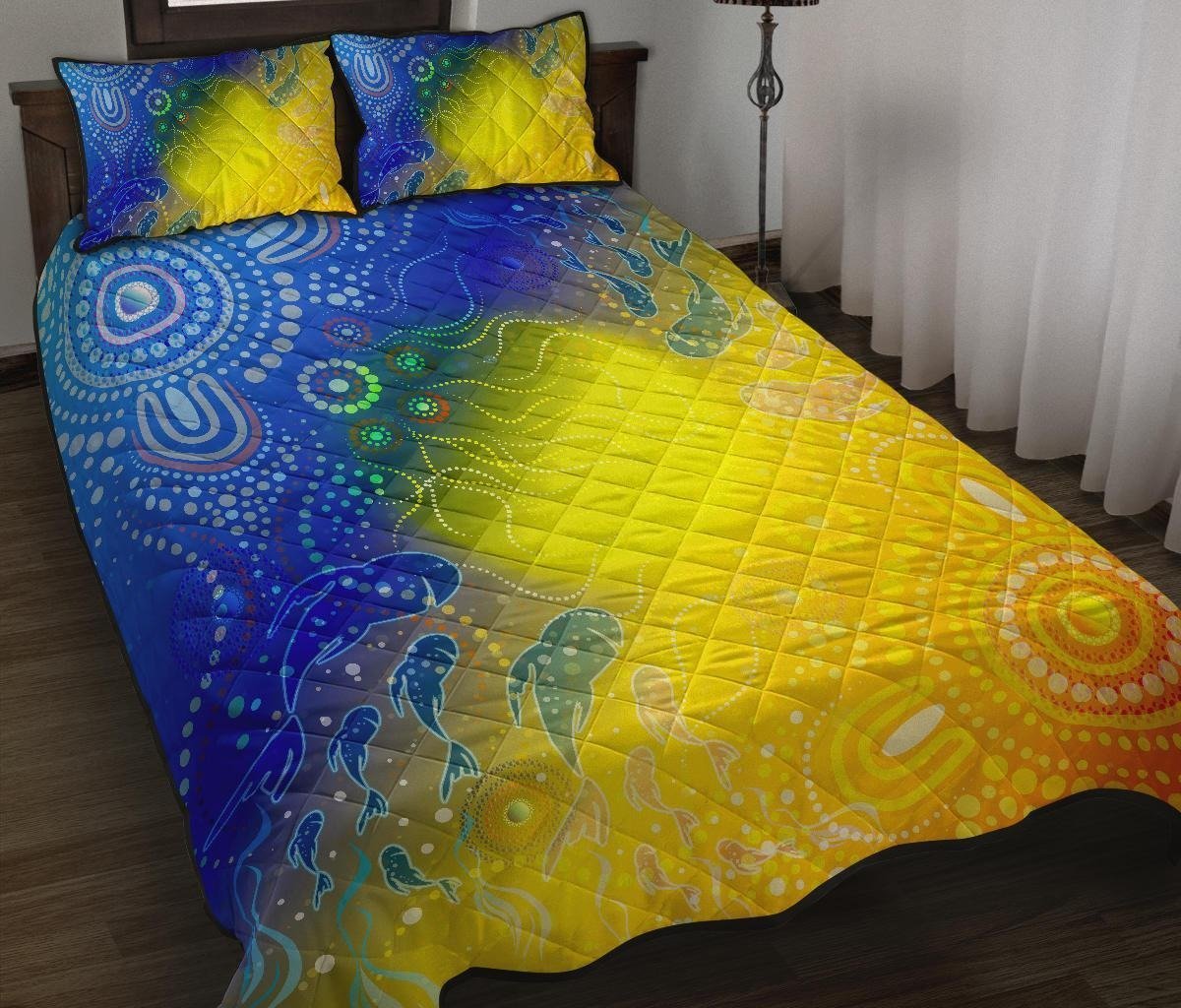 aboriginal-quilt-bed-set-indigenous-fishing