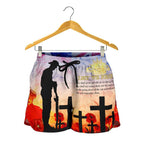 Anzac Women's Shorts - Anzac 2020 Lest We Forget The Australian Army - Vibe Hoodie