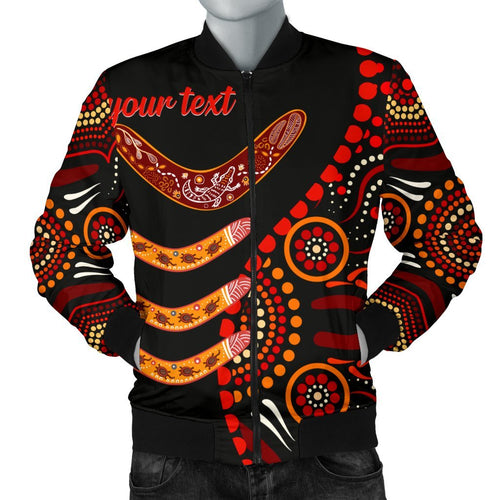 aboriginal-personalised-mens-bomber-jacket-aboriginal-boomerangs-with-dot-painting-pattern
