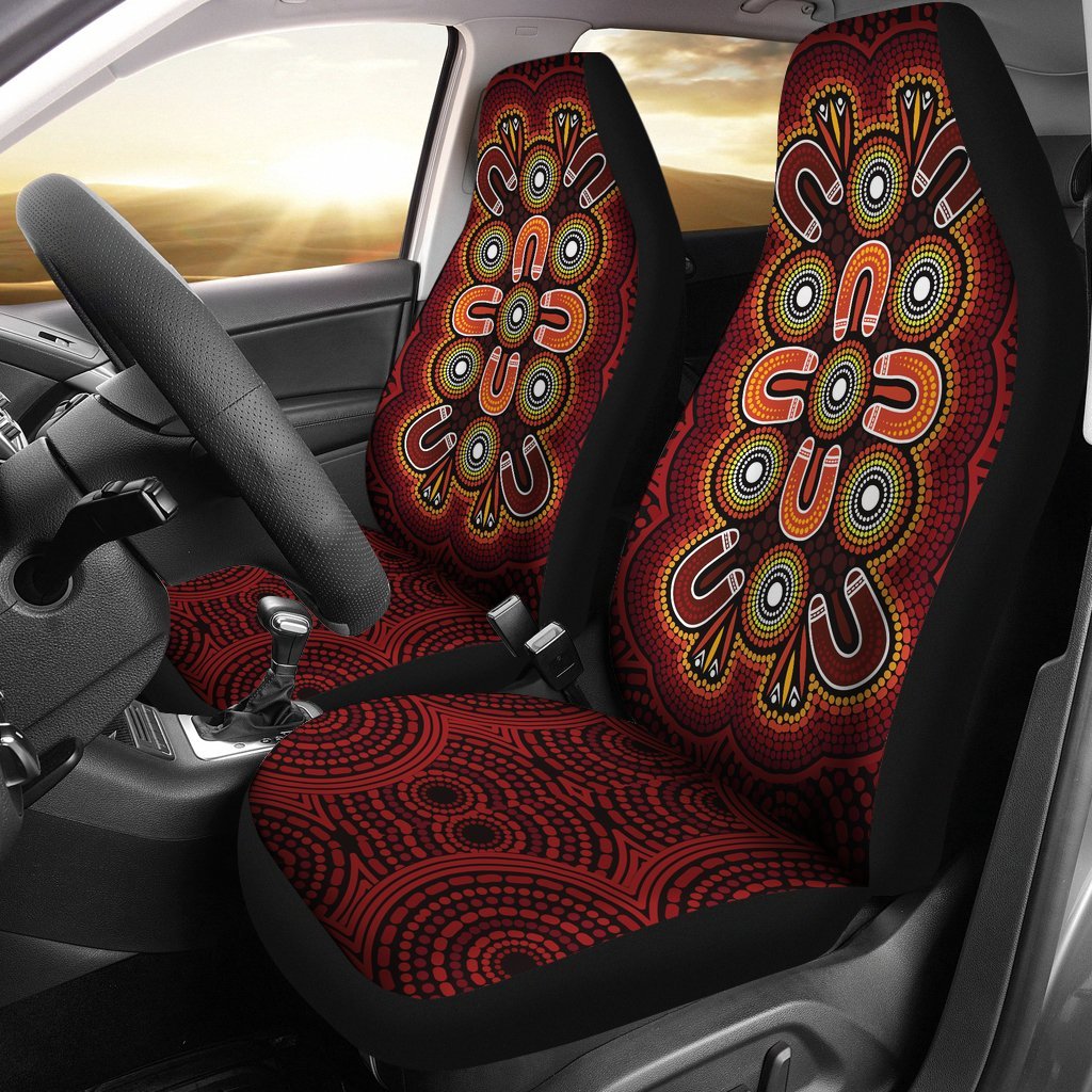 aboriginal-car-seat-covers-aboriginal-dot-painting-flowers-style