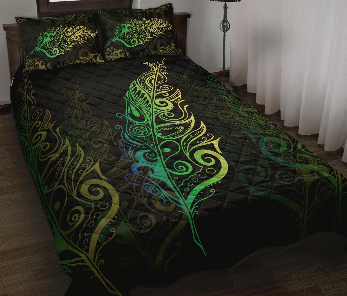 light-silver-fern-new-zealand-quilt-bed-set-green