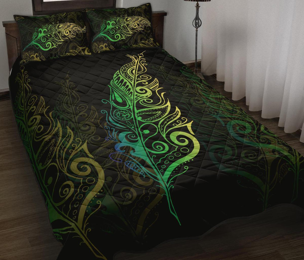 light-silver-fern-new-zealand-quilt-bed-set-green