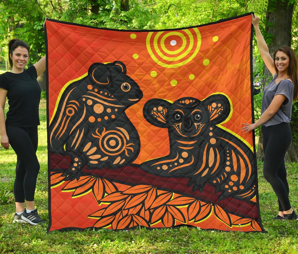 aboriginal-premium-quilt-aboriginal-dot-painting-art
