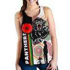 Penrith Panthers Women's Racerback Tank Anzac Day Power Style - Vibe Hoodie
