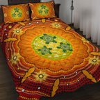 aboriginal-quilt-bed-set-turtle-circle-dot-painting-art