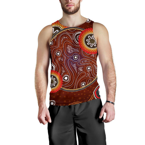 men-tank-top-aboriginal-dot-painting-mens-tank-earth