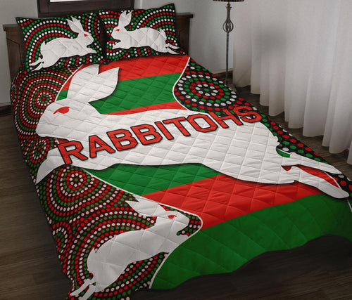 rabbitohs-quilt-bed-set
