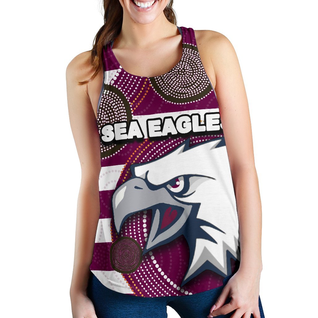 Sea Eagles Women's Racerback Tank Aboriginal - Vibe Hoodie