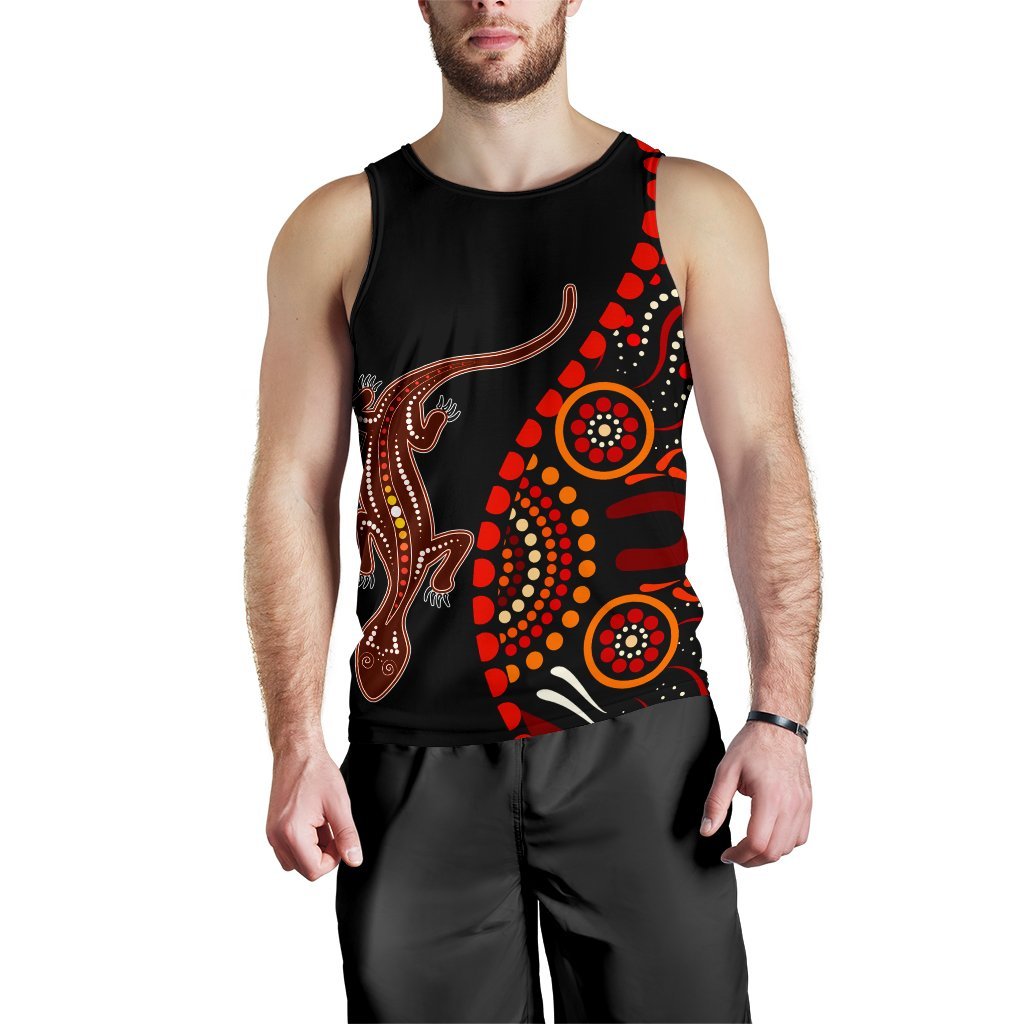 aboriginal-mens-tank-top-aboriginal-lizard-with-dot-painting-patterns