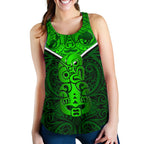 New Zealand Maori Rugby Women Racerback Tank Pride Version - Green - Vibe Hoodie