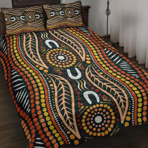 aboriginal-quilt-bed-set-indigenous-dot-painting