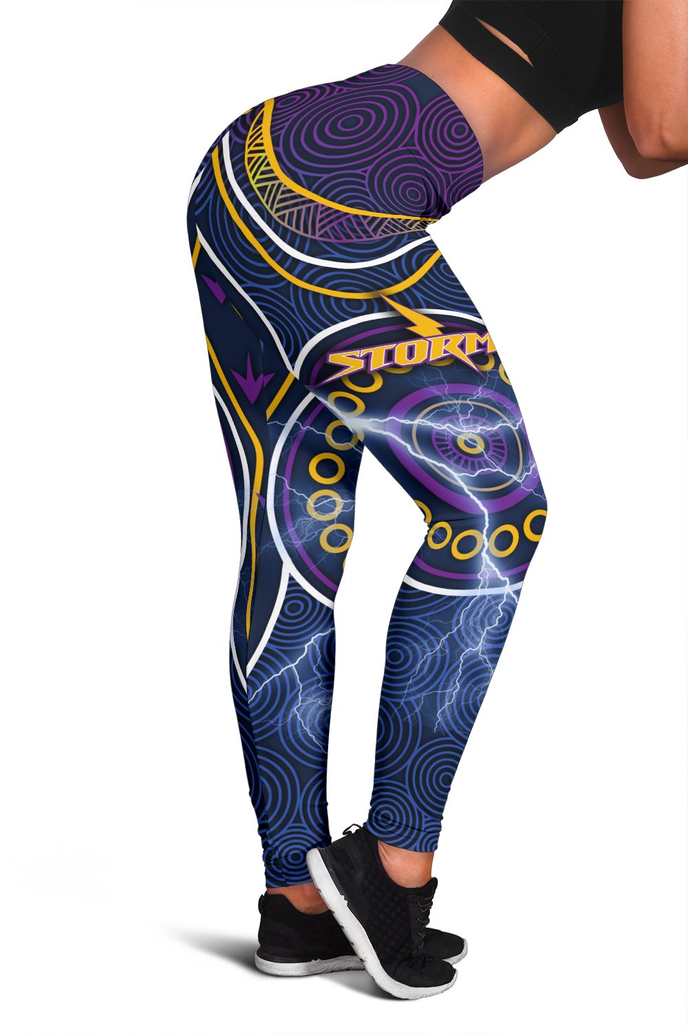 melbourne-women-leggings-lightning-storm-indigenous