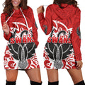 Sydney Women Hoodie Dress Simple Indigenous Swans - Vibe Hoodie