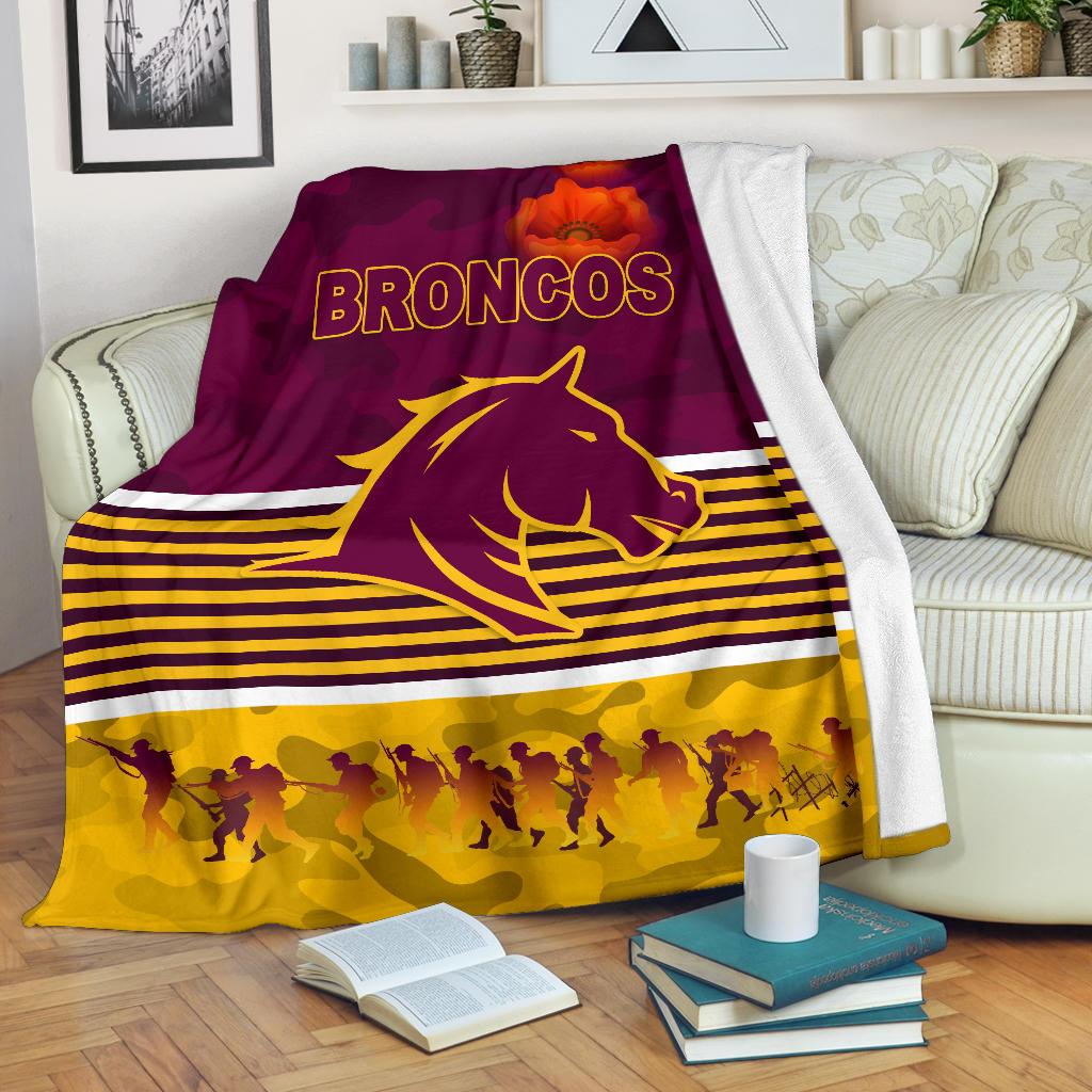 brisbane-broncos-premium-blanket-anzac-day-simple-style-maroon