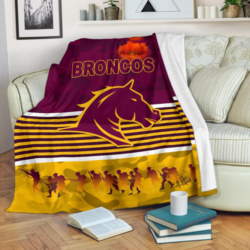 brisbane-broncos-premium-blanket-anzac-day-simple-style-maroon
