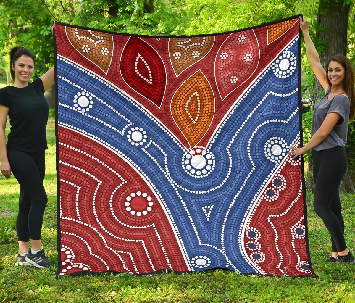 aboriginal-premium-quilt-australia-aboriginal-river
