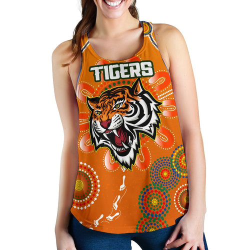 Naidoc Wests Tigers Women Racerback Tank Aboriginal - Vibe Hoodie