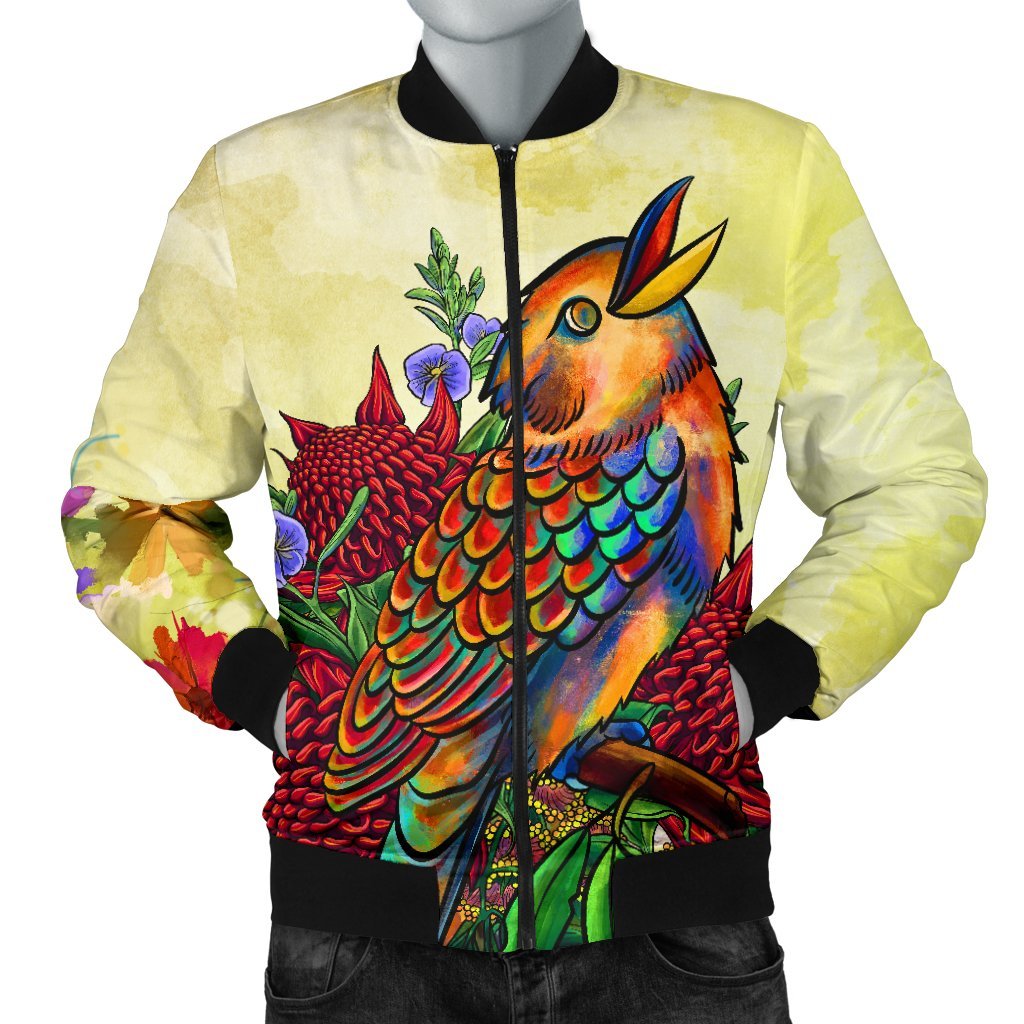 mens-bomber-jacket-australia-kookaburra-with-waratah