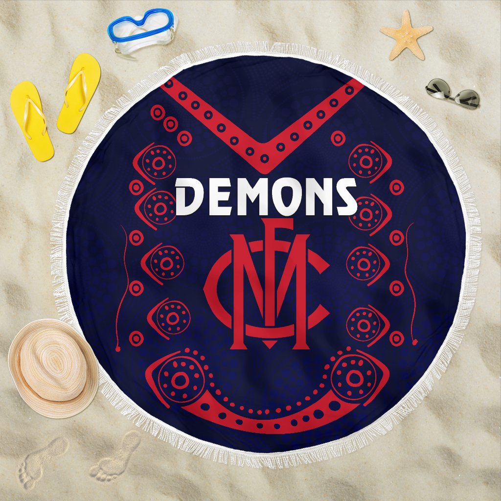 melbourne-demons-indigenous-beach-blanket-football