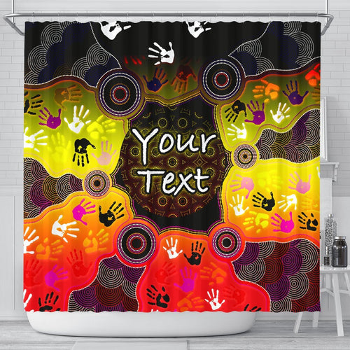 custom-aboriginal-shower-curtain-indigenous-circle-dot-painting-hand-art