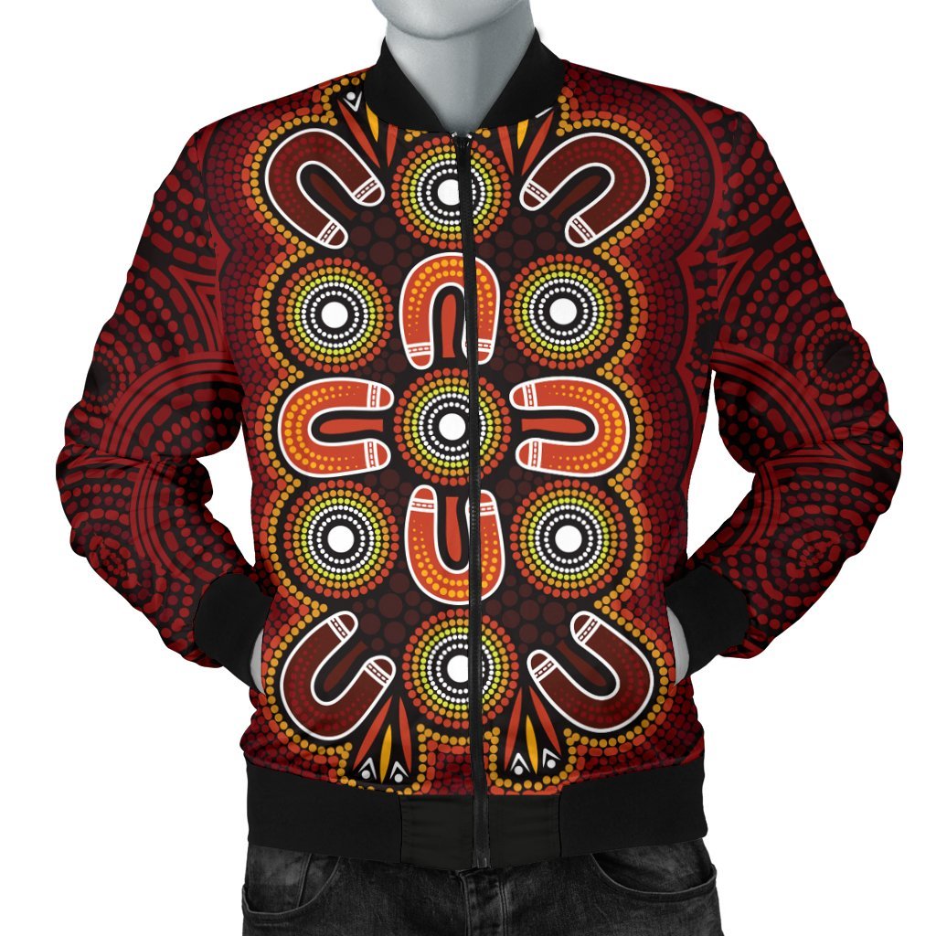 aboriginal-mens-bomber-jacket-aboriginal-dot-painting-flowers-style