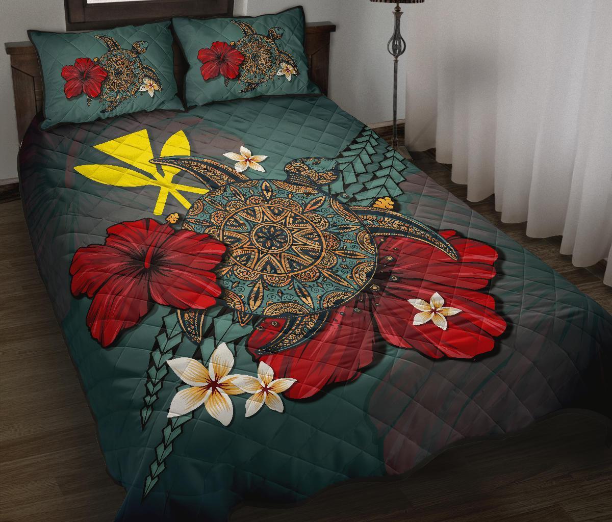 kanaka-maoli-hawaiian-quilt-bed-set-blue-turtle-tribal