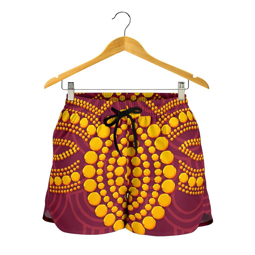 Aboriginal Women's Short - Aboriginal Snake And Alligator - Vibe Hoodie