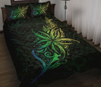 new-zealand-light-silver-fern-x-frangipani-tattoo-quilt-bedding-sets-green